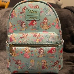 BNWT Loungefly Princess Chibi Mini Backpack